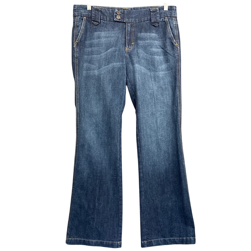 Gap Vintage Y2k 90s Blue Denim Trouser Flare Bootcut Jeans Pants Women 8